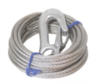 Lalizas Wire rope of traction with hooks, 6 m