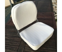Sitzfläche 400x510x380mm Simil White Leder