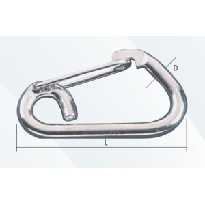 Mosqueton Harness 10 mm 100 mm Inox 316 Ocean