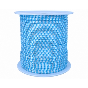 Cabo multiusos LIROS SKI 10 mm blanco y azul, bobina 200 m