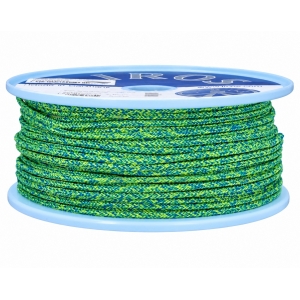 Bobina LIROS Magic Sport 4 mm giallo neon e blu, 100 m
