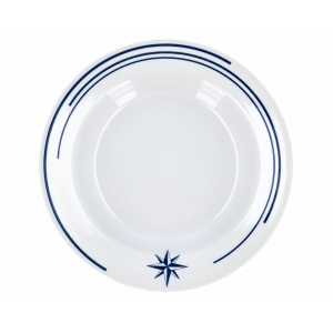 Assiettes creuses en mélamine Rose des Vents 6 pièces IMNASA