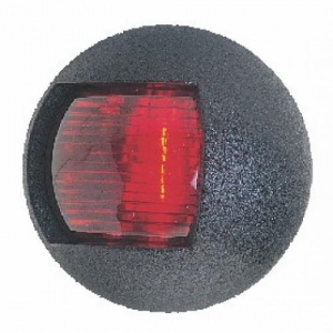 Navigationslicht, POWER 7, Red Port, 112,5 °, mit schwarzem Gehäuse, Lalizas