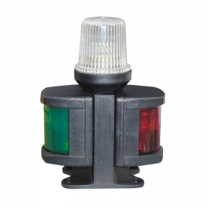 Kit Luces Navegacion, CLASSIC12, Babor, Estribor y 360º , Color Negra Lalizas