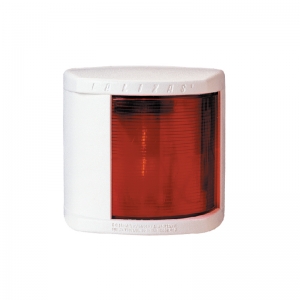 Luce di navigazione, Classic 20, Port, Rosso,112.5º, (alloggiamento bianco) Lalizas