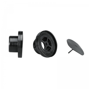 Bouchon de vidange avec clapet anti-retour Ø25 mm, noir Nuova Rade