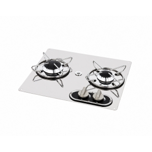 Encimera a gas inox B 2 fuegos IMNASA