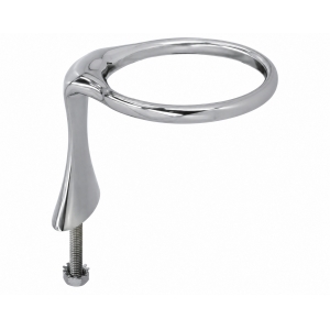 Soporte 1 vaso inox SS 316 cubierta 82 mm IMNASA