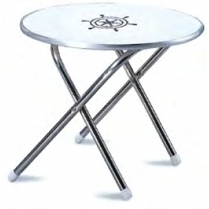 Mesa plegable Marathon redonda Forma Marine superficie antihumedad Ø610 mm