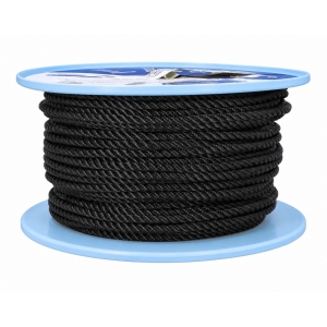 Bobina cabo amarração alta tenacidade LIROS 8mm 100m preto