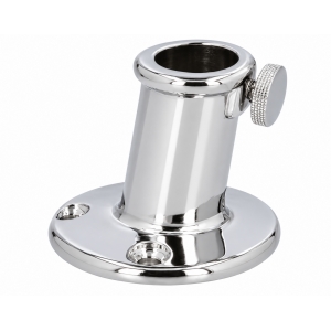 Base filetée en inox pour mât de pavillon de bateau pneumatique