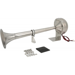 Bocina Electrica con Corneta 40 cm 12v Inox