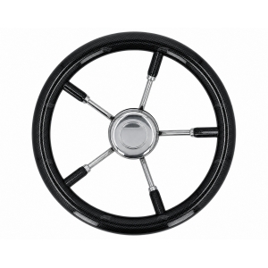 Volante T-9 350 mm carbono Azul Savoretti