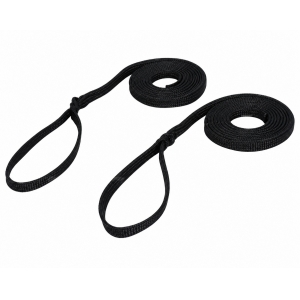 Cabo plano para defensas LIROS 8 mm negro, 2 m, con gaza