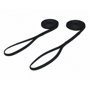 IMNASA 10 mm Fenderleine schwarz, 3 m, flach, mit Auge