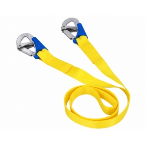 Safety tether 1.9 m with 2 carabiners