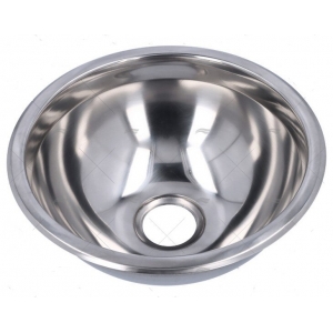 Lavatório redondo em aço inox 290x260mm CAN