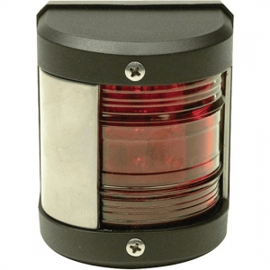 Red LED Navigation Light Black Housing