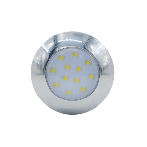 Luce 6 LED ottone cromato