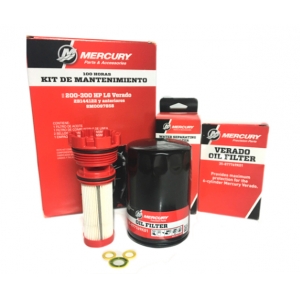 Kit de manutenção Mercury 100 horas L6 Verado 200-300 Hp 8M0097858