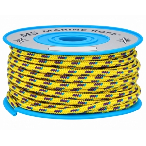Bobina MEYER Racing MS 351 2 mm amarilla, violeta y azul, 20 m