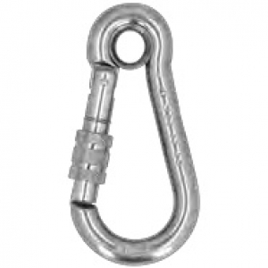 KONG 120 mm stainless steel 316 eye screw-lock carabiner