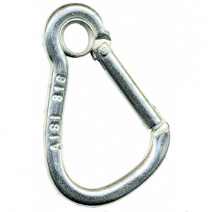 Harness Carabiner With Ring 5mm 52mm Stainless Steel 316 Imnasa