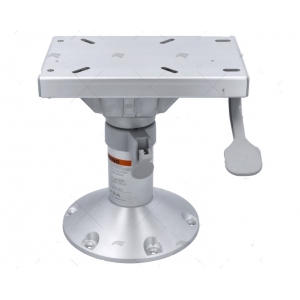 Pie-Pedestal. Asiento Piloto, 300-400mm, Aluminio anodizado, Base 305mm, Imnasa
