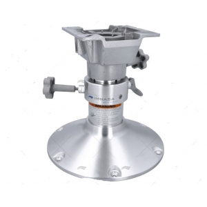 Pie-Pedestal. Asiento Piloto, 350-470mm, Aluminio anodizado, Base 305mm, Imnasa