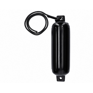 Polyform fender G4 165x584 mm black with rope