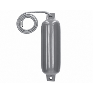 Polyform fender G5 216x678 mm grey with rope