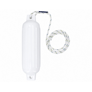 Pare-battage Polyform G2 114x406 mm blanc avec cordage