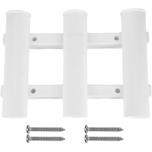 Suporte de vara, fixo, branco, 3 varas, OEM
