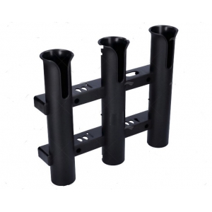 Suporte de vara, fixo, Preto, 3 varas, Imnasa