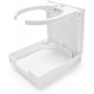 White Adjustable Cup Holder Eastener