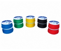Scatola LIROS di 10 bobine di poliestere 3 mm, 15 m, colori assortiti
