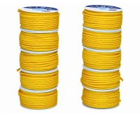 Caja LIROS de 10 bobinas de poliéster 3 mm, 15 m, amarillo