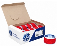 Caja LIROS de 10 bobinas de poliéster 3 mm, 15 m, rojo