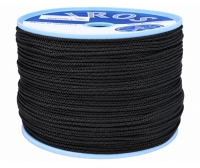 Cabo trenzado de poliéster LIROS 3 mm negro, bobina 500 m