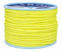 Bobina LIROS Magic Sport 6 mm giallo neon e bianco, 100 m