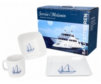 Sailing melamine dinnerware 16 pieces IMNASA