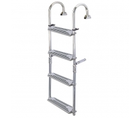 Escalera plegable, 2+2 peldaños, Inox 316, 180⁰, L1050xA325mm Nuova Rade