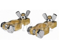 Bornes Bateria Laton Con Palomilla + y - Tornillos inox
