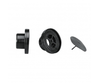 Bouchon de vidange avec clapet anti-retour Ø22 mm, noir Nuova Rade