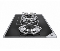 Cucina a gas Black B 2 fuochi 500 × 300 mm IMNASA