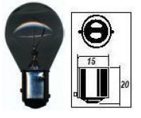 Bombilla Casquillo BAY15d 24V-10W