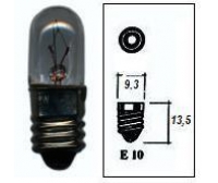 Bombilla halogena E10 12V - 3W