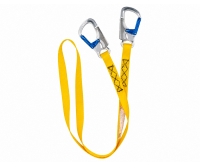 2 m safety tether with aluminium carabiners ISO 12401 Veleria San Giorgio IMNASA