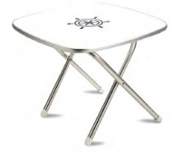 Table pliante Marathon cuadrada Forma Marine plateau résistant à l’humidité 610 x 610 mm