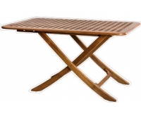 ARC Marine Menorca folding teak table 1100 x 710 mm